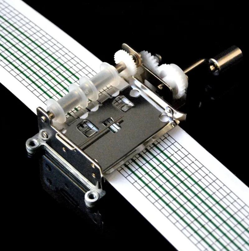 Mechanical Musical Box Set Tune Tape Hand Crank Music Boxes With Hole