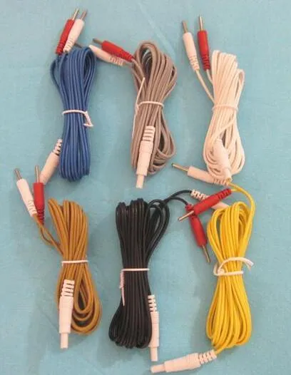 5PCS Hwato SDZ-II Electronic acupuncture instrument Output lead wire Electro-acupuncture device crocodile clip Cable 5 colors