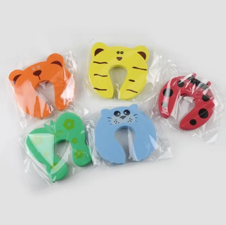 Animali dei cartoni animati Protezione gli angoli delle dita dei bambini Serrature bambini Protezione di sicurezza neonati Fermaporta Fermaporta bambini carino