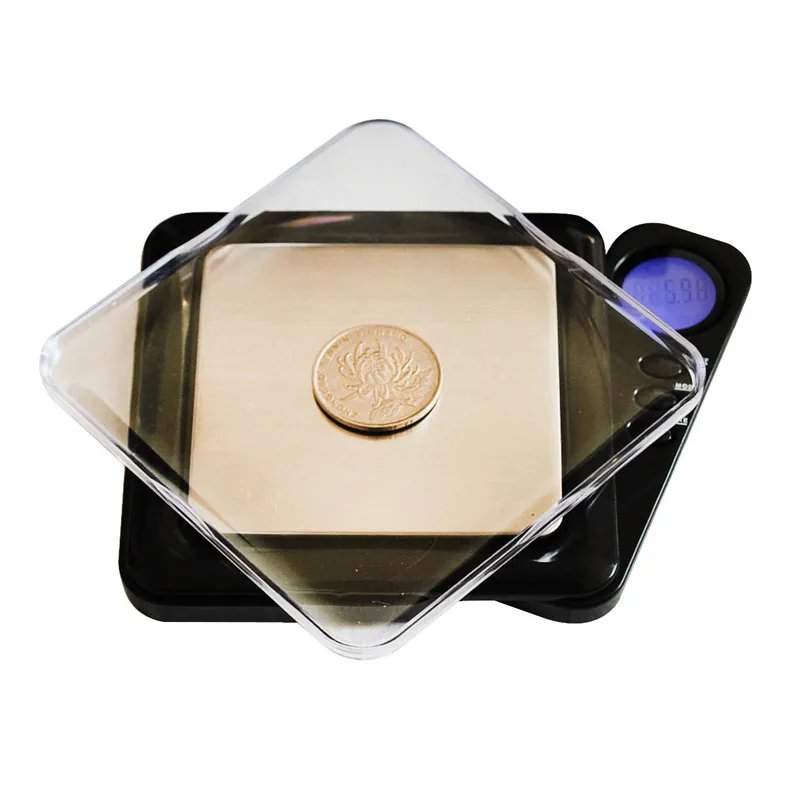 Mini LCD Elektronische Taschenschmuck Gold Diamantgewichtung Maßstab Gramm Digital Tragbare Gewichtskalen 500g / 0,1 g 100 g / 0,01 200g / 0,01 schnell