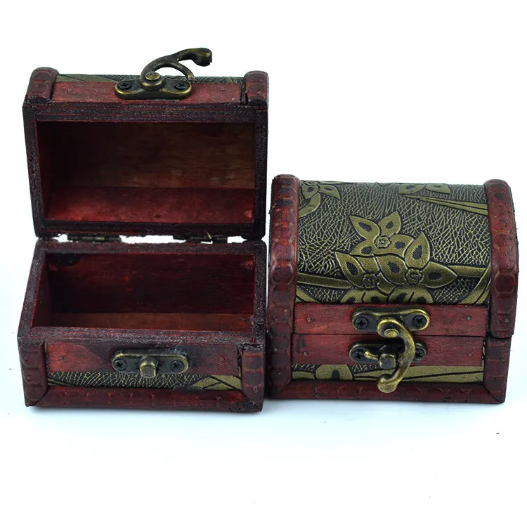 Boîte à Bagues M. Et Mme En Bois – 7,9x14x4,5 Cm, Vintage Camel, Double Compartiment, Cadeau Mariage - 6