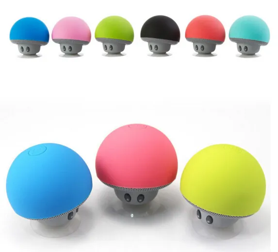 Mushroom Bluetooth Speaker Car Speakers with Sucker Mini Portable Wireless Handsfree Subwoofer DHL 2019