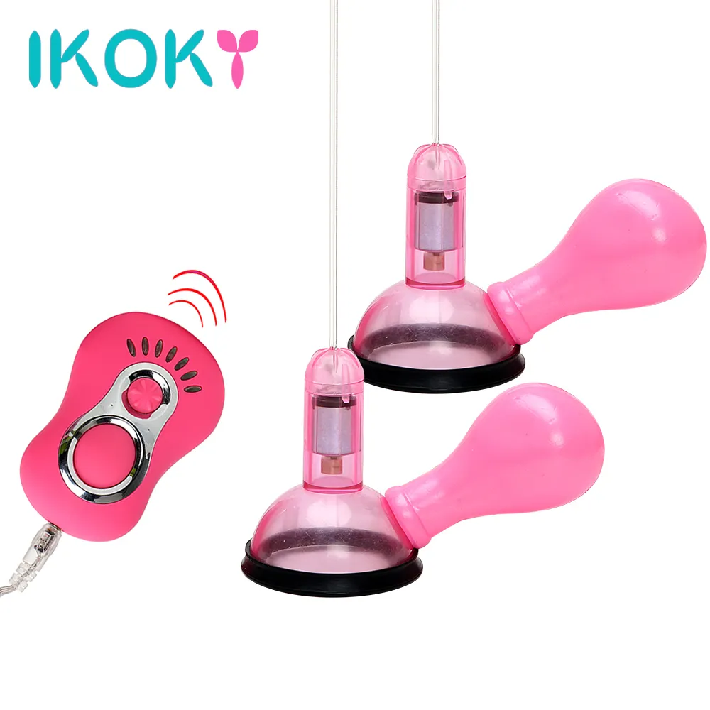 nipple pump sex toy XBONP 2PCS Nipple Suction Vibrator Sex Toys for Women, Remote Control Nipple  Stimulator with 12 Vibration Modes