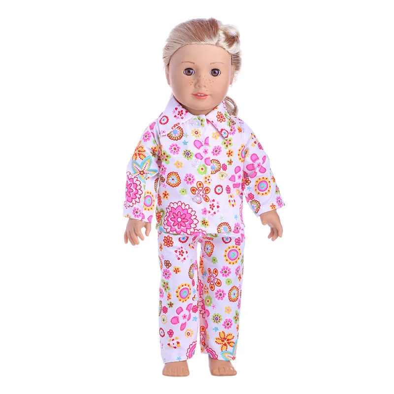 Many styles Strawberry pajamas for 18 inch American girl doll for baby gift, 43cm Baby Born zap,Doll accessories