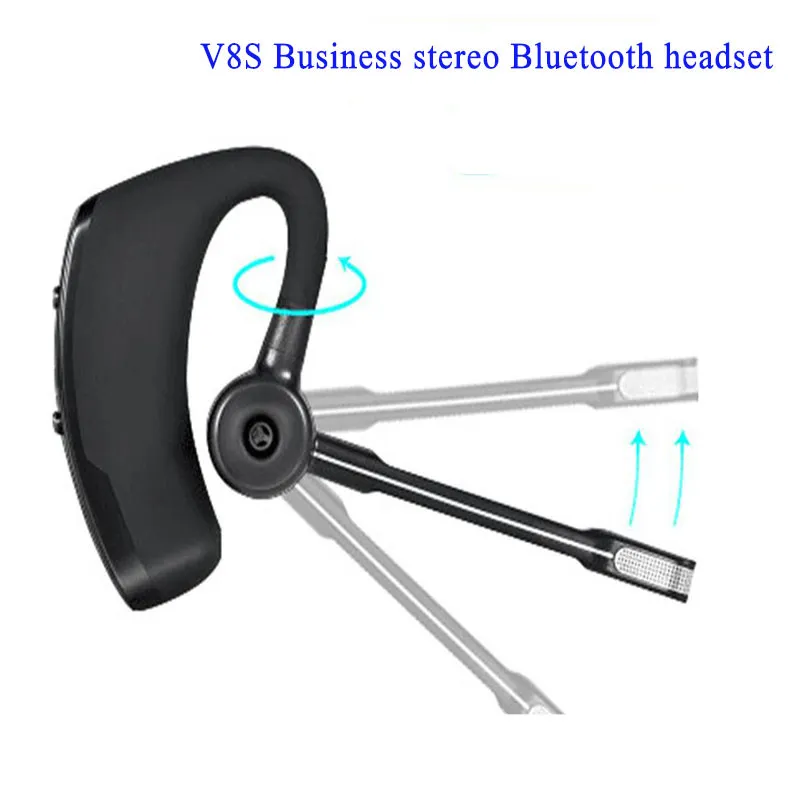 V8 V8S Cuffie Bluetooth Auricolari wireless Auricolare Bluetooth vivavoce V4.1 Legend Cuffie stereo wireless con controllo del volume del microfono