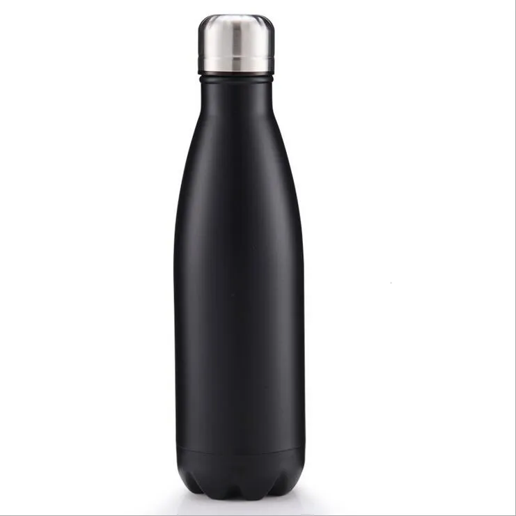 Garrafa de água de aço inoxidável 17oz cola em forma de coque coque isolado de parede dupla vácuo coque coca-vaca DHL grátis