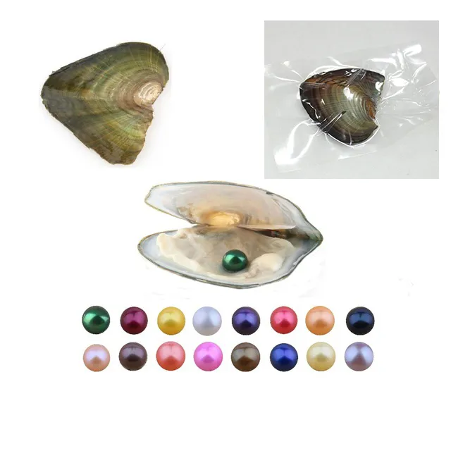 Groothandel 2018 Natural Akoya Grote Ronde Parels Losse Kralen Gekweekte verse Oyster Parel Mussel Farm Supply Dropshipping 5-7mm Multicolor