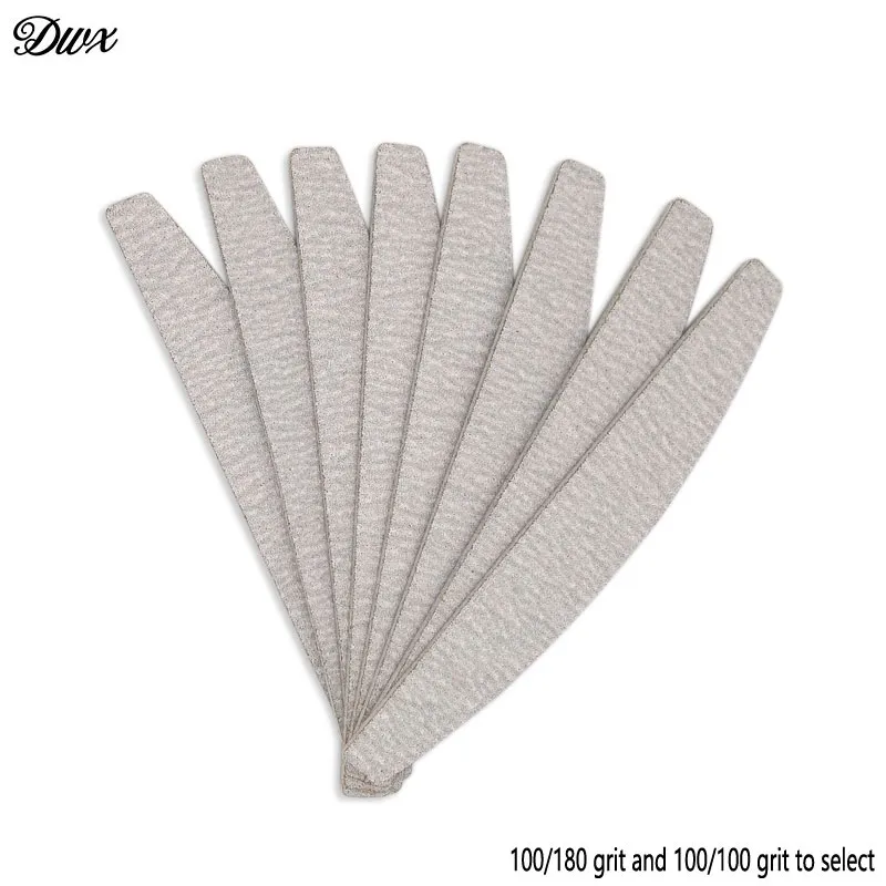100pcs/lot manicure sanding Nail File Buffers 100/180 grey sandpaper tools 100/100 plastic emery boards lixa de unha