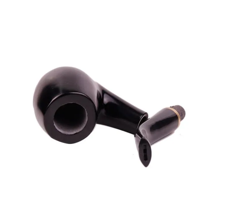 Ebony portable fine tobacco pipe filter cartridge pipe smoking accessories