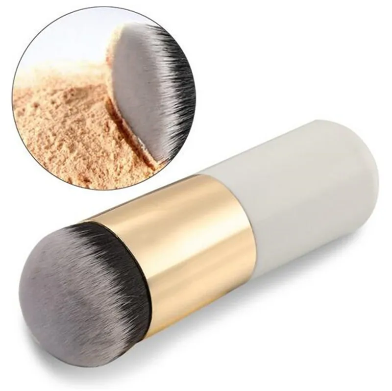 Mode-make-upborstels Chubby Pier Foundation Brush Flat Cream-borstel Professionele cosmetische Make-Portable BB Flat Cream