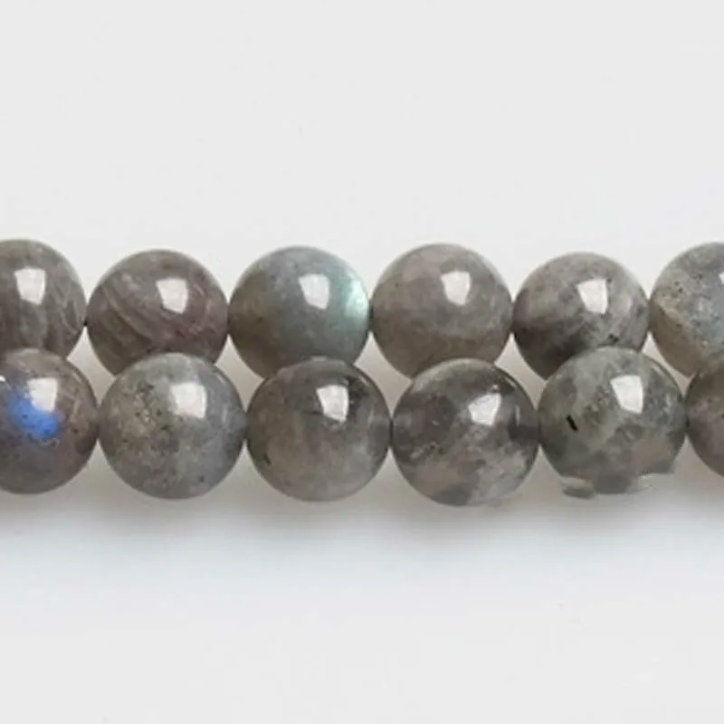 8mm Natural Stone Grade Blue Labradorite Round Loose Beads 15" Strand 4 6 8 10 12MM Pick Size For Jewelry