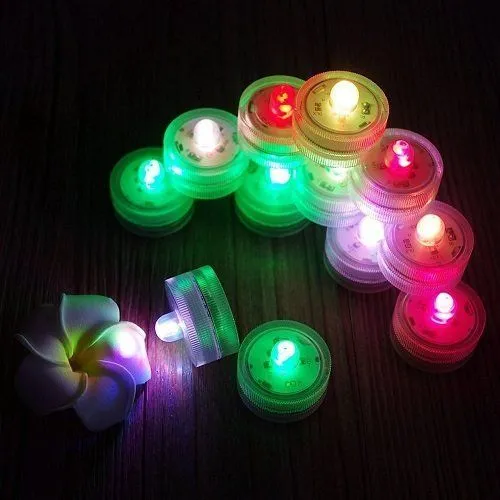 Candle light LED Submersible Waterproof Tea Lights battery power Decoration Wedding Party Christmas High Quality