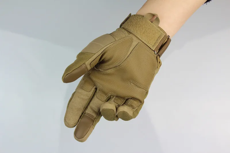 Touchscreen Outdoor Gloves Motorcykel Combat Hard Knuckle Full Finger Handskar Gratis frakt