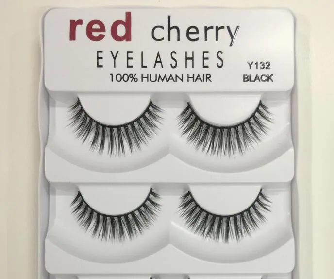 Varma föremål Röda Körsbär Falska ögonfransar 5 par / pack 8 stilar A11 Eyelash Natural Long Professional Makeup Big Eyes