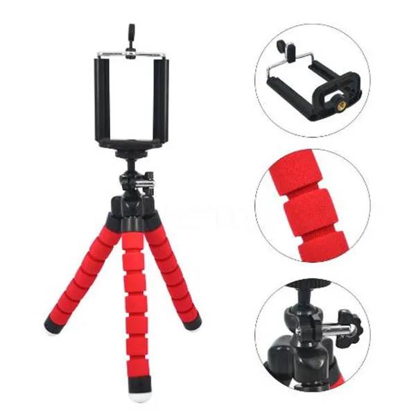 Mini supporto cellulare flessibile fotocamera Supporto treppiede flessibile polpo Supporto supporto Accessori lo styling del monopiede