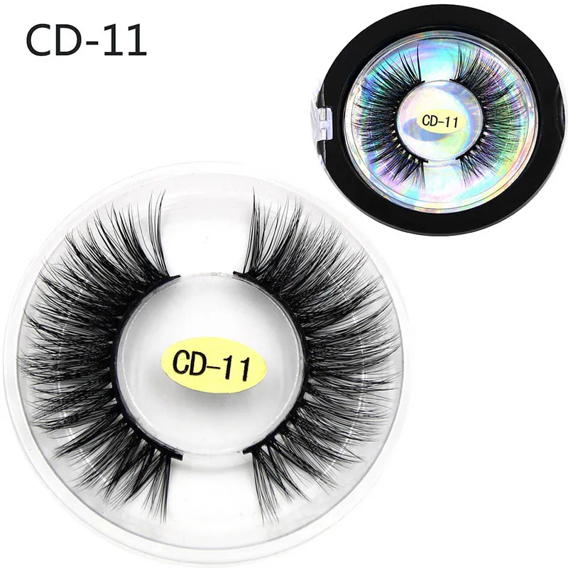 0.07 Handgemaakte valse wimpers 3D Multi-layer Cross Natural Lange Oog wimpers Sexy Stage Makeup Tips Dikke Nep Wimpers