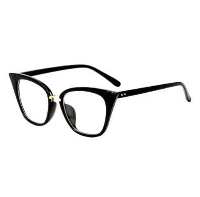 Vintage Cat Eye Square Ramki Okulary Unisex Clear Obiektyw Pełna Rama Nieprzestępna Okulary Optyczne Moda Outdoor Okulary