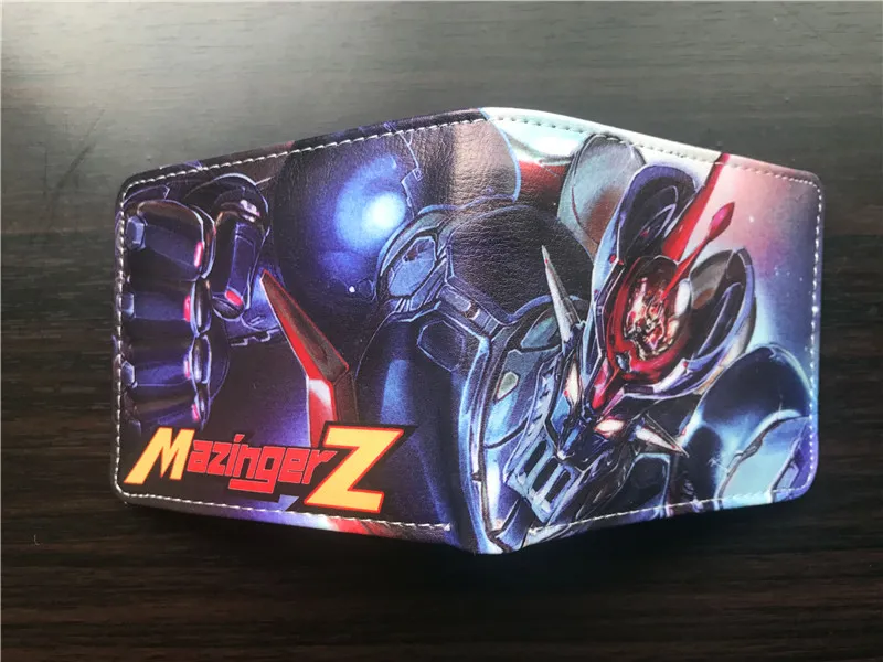 Mazinger Z World Wallets Cute Cartoon Comics Purse Student Short Game Wallet Anime Wallet Coin Bag Teens Credit Card Holder1495096