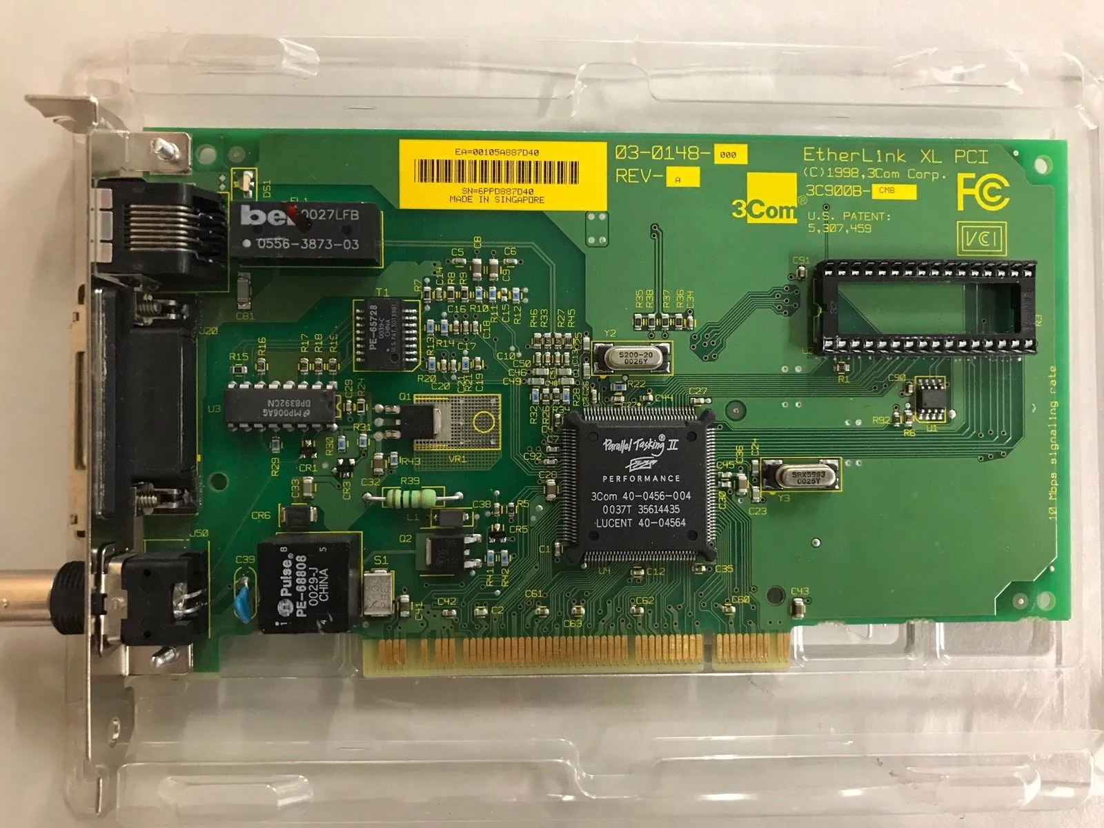 المعدات الصناعية لوحة محول الشبكة واجهة PCI BNC AUI 3C900B-COMBO 03-0148-000 REV-A