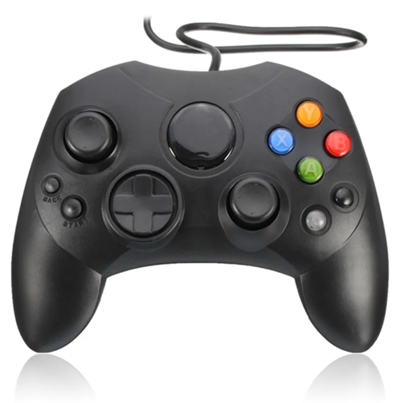 Игра Black Professional GamePad Joystick Game Control Doyspad для Microsoft Xbox Первое поколение Проводной контроллер Бесплатный корабль