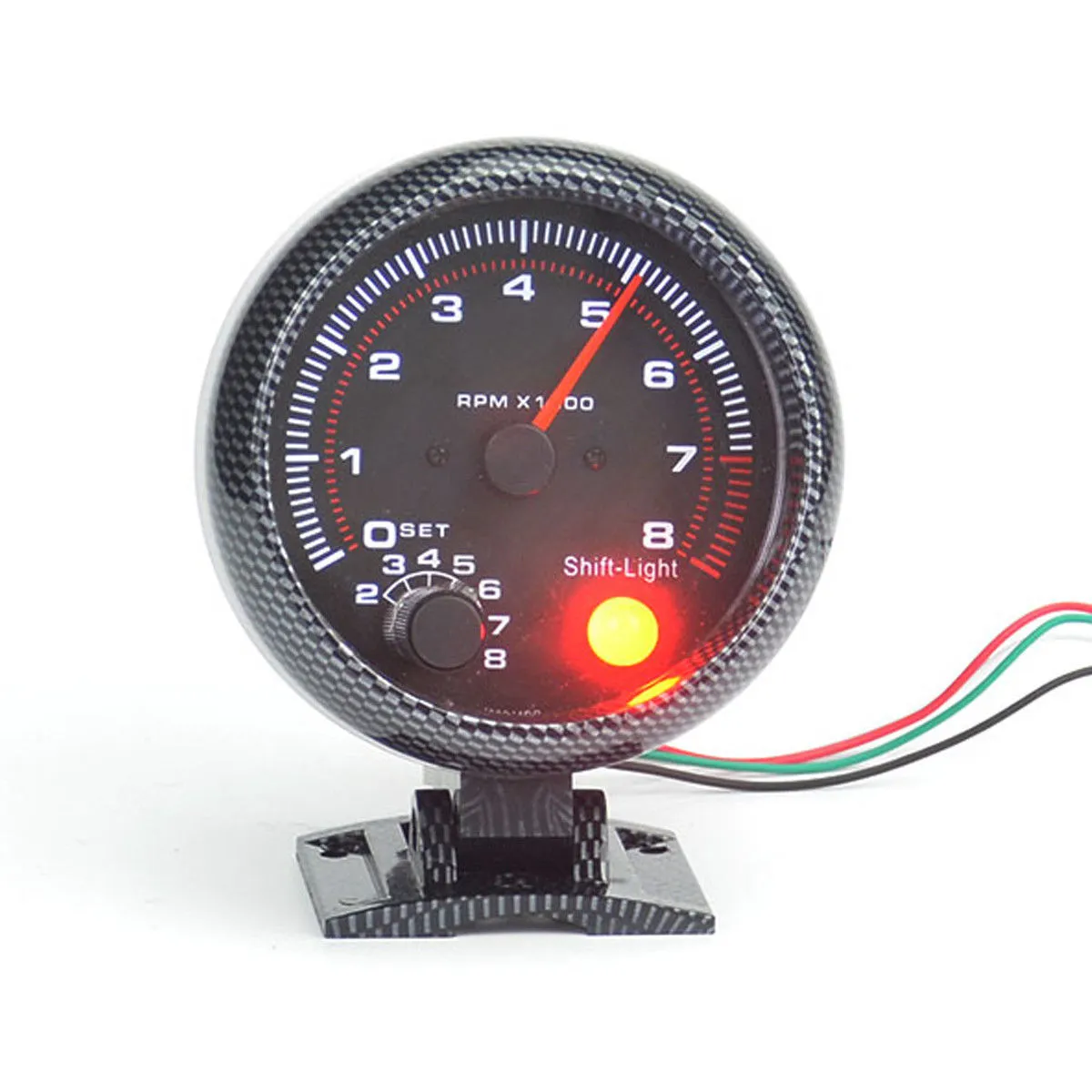 Universal 12V Universal Car Vehicle 3.75 Tachometer Tacho Gauge W