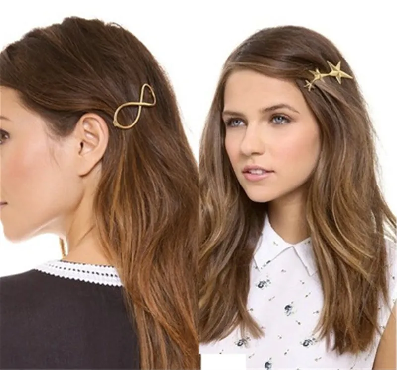 Hot New Multi-Styles Épingles À Cheveux Triangle Rond Lune Épingle À Cheveux Pince À Cheveux Femmes Filles Barrettes Tête Accessoires