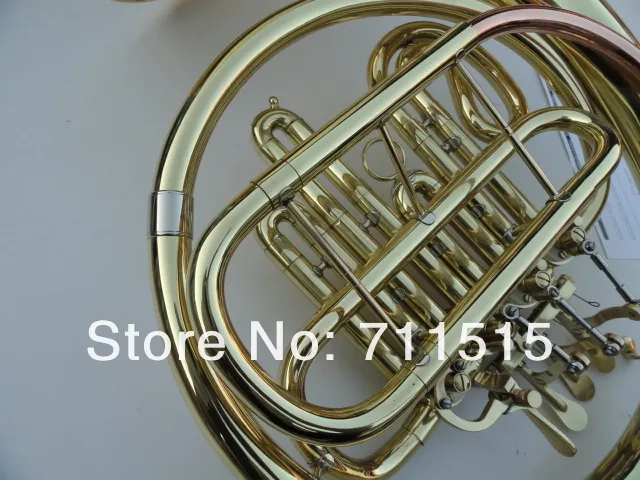 Brand New Arrival Single 4 Valves French Horn Bb / A Keys Strumento a fiato in ottone con bocchino e custodia in nylon