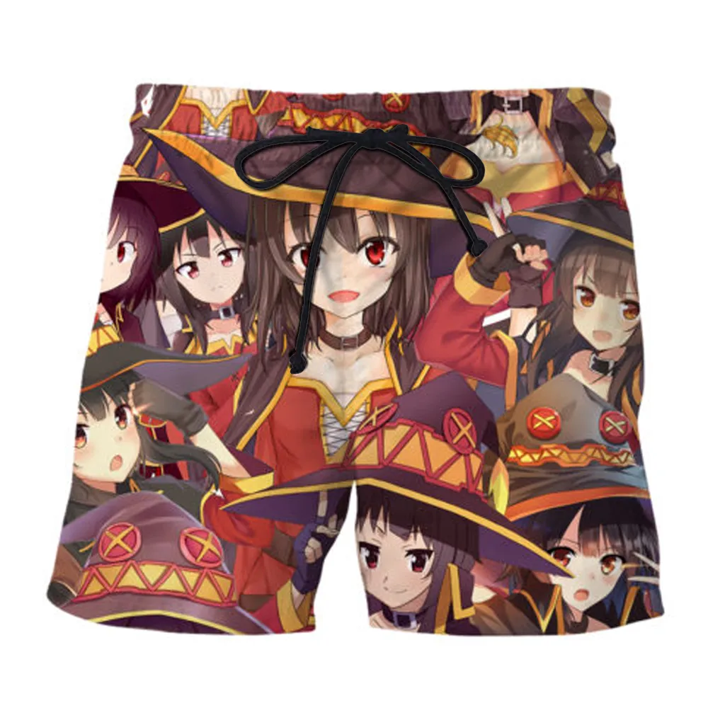 YX GIRL hommes/femmes Anime Shorts Megumin/Asuna3/Violet-Evergarden/zéro-deux impression 3d mignon fille été Shorts livraison directe