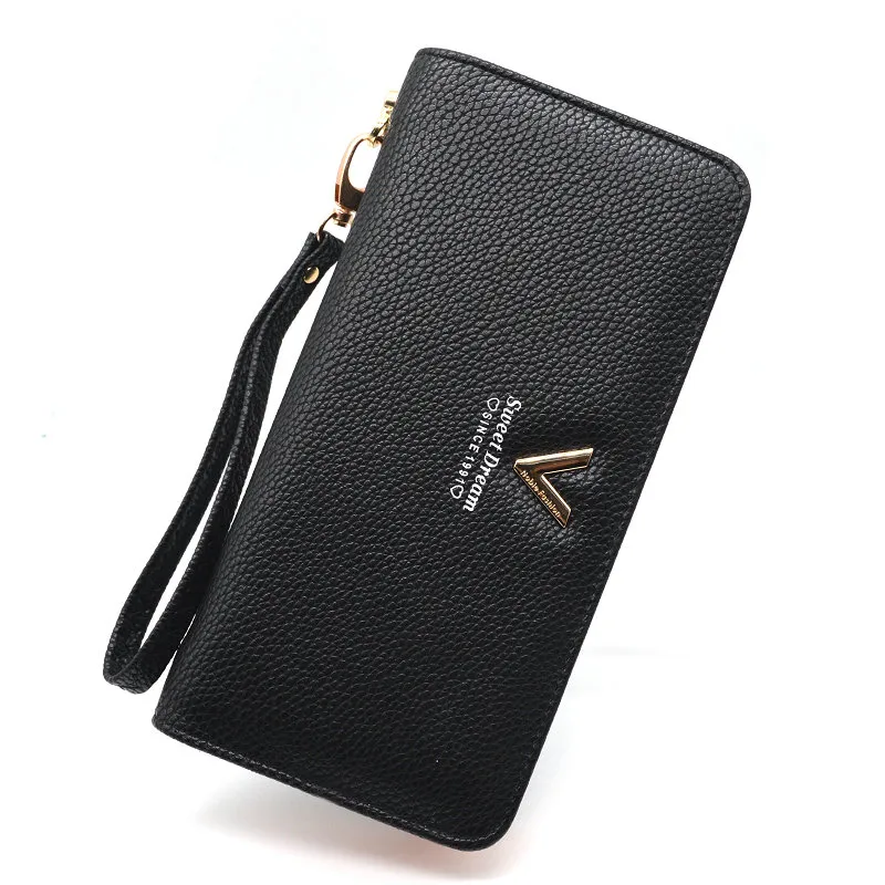 Stylish Womens Wallets Nz For Women With Long Zipper, Card Holder, And