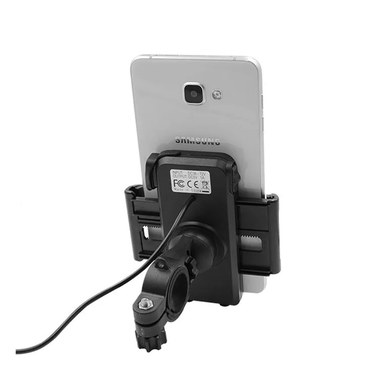 Support de téléphone portable pour moto étanche IP65 2 en 1, avec chargeur USB 5V 2,4 a, interrupteur d'alimentation, câble d'alimentation de 4,5 pieds, UCH-01, 100 piècesen RET