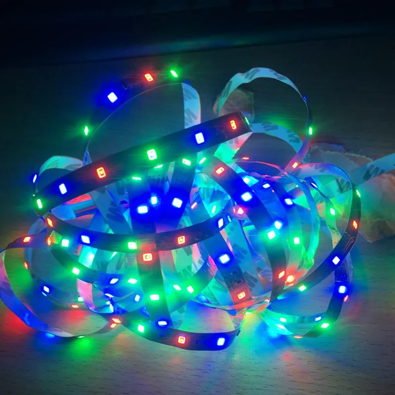 Led Strip 5M 300Leds No-waterproof RGB Light 2835 DC12V 60Leds/M Fiexble Light Led Ribbon Tape Home Decoration Lamp