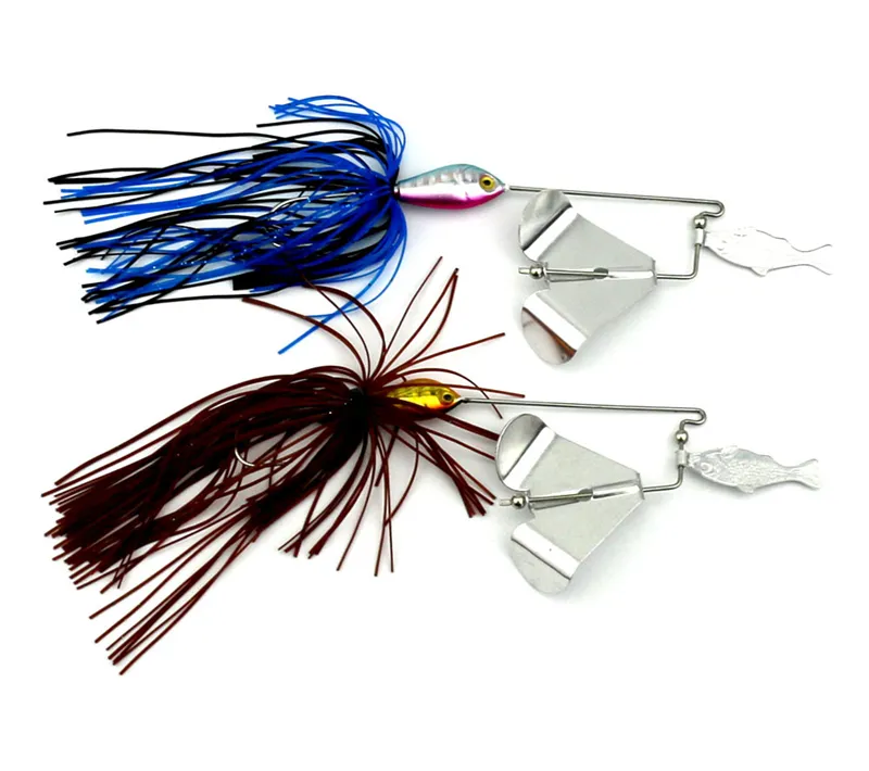 New Metal Buzzbait BASS Fishing Spinnerbaits 16g Topwater Floating swimming Popper Lead FISH trailer hook BUZZ LURE