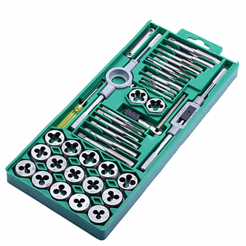 metric system tap and die combo set hand tools tapping wrench die setter suit 12/20/fast speed hole fine thread