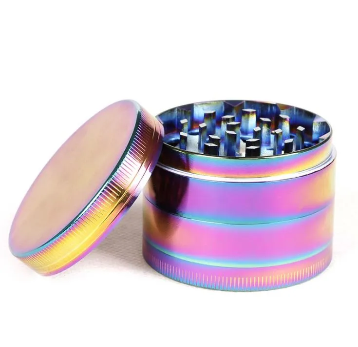 Hot zinc alloy four layer diameter 50MM colorful ice blue cigarette lighter triangle smoke cutter