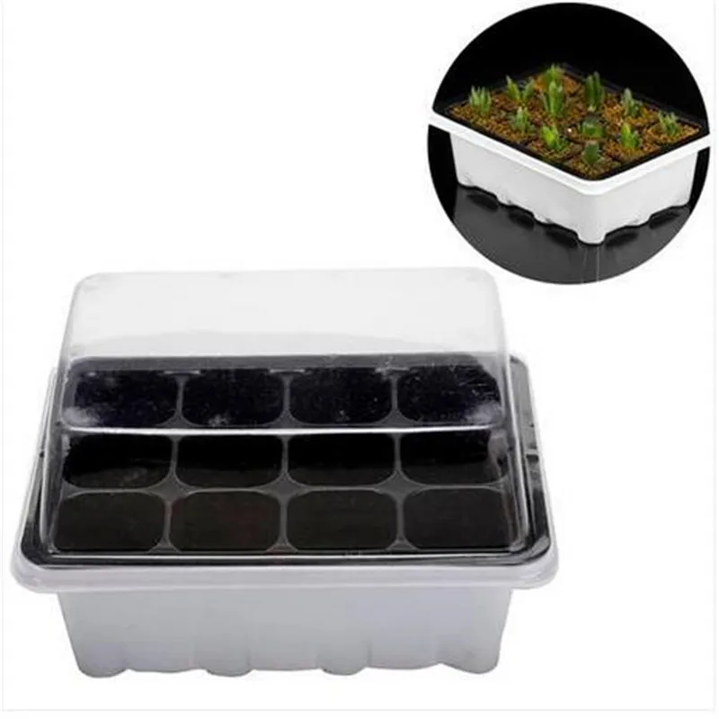 HOT Sales 12 Cells Hole Outdoor Nursery Pot Plant Seeds Grow Box Garden Tools 3 pieces Set