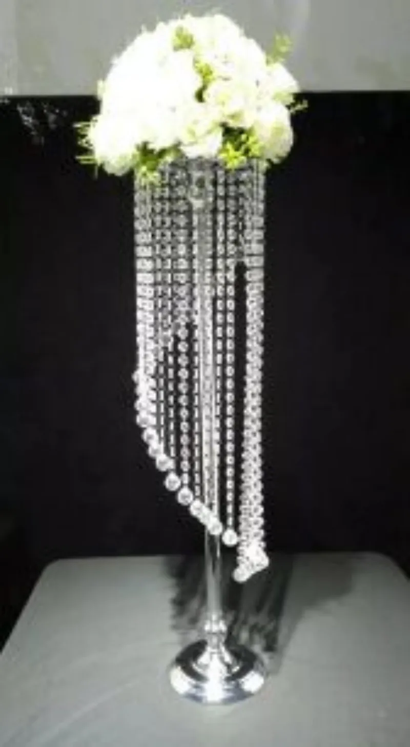 Hoofdtafel Center Decoratie Party Decoratie Spiraal Crystal Bruiloft Candelabra Centerpiece / Stand / D25 Hoge 70 cm