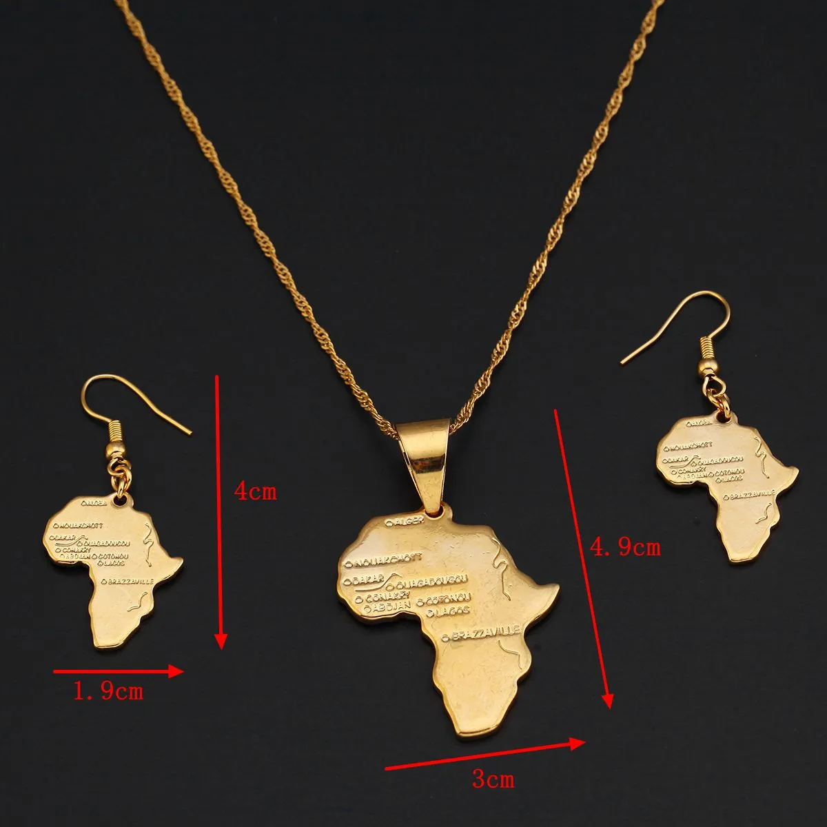 Filigree Africa Map Pendant - JPPE | Manufacturing Jewellers