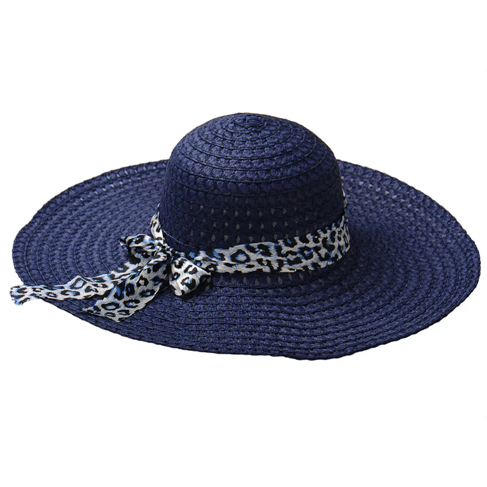 Chapeau de soleil pliable à grand bord, chapeaux d'été pour femmes, chapeau de paille de Protection, chapeau de plage