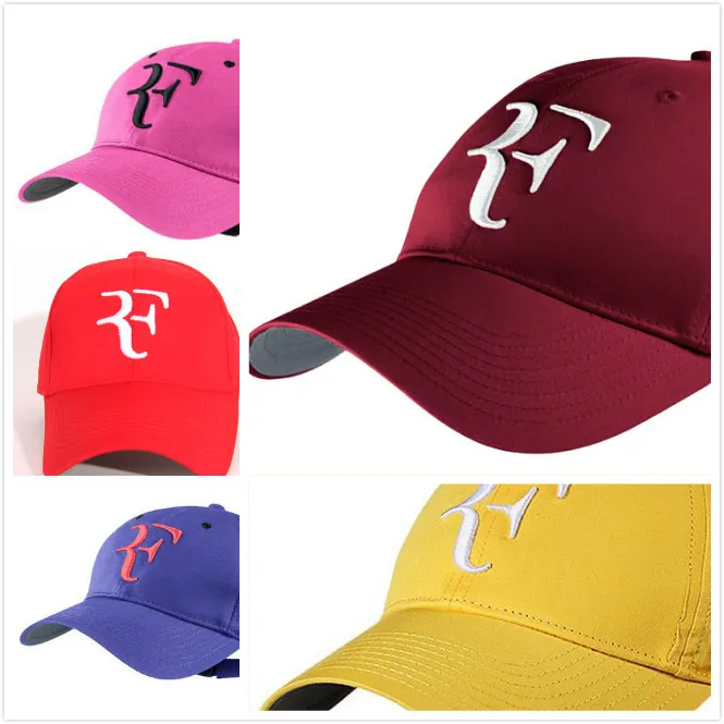 Tenniskappe, Baseballkappe für Herren und Damen, Roger Federer RF-Druck, Paar-Baseballkappen, verstellbare Hysteresenkappen, Hüte, Mann, Damen, Hat259s