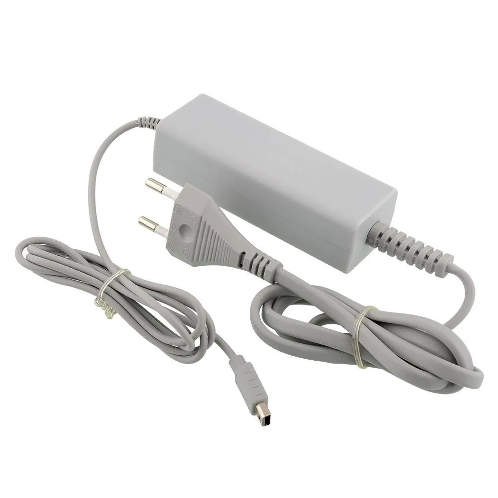 US UE Plug Wall Power Power Ghiding Adapter Charger Cavo Wii U GamePad Controller Ship Fast Ship di alta qualità