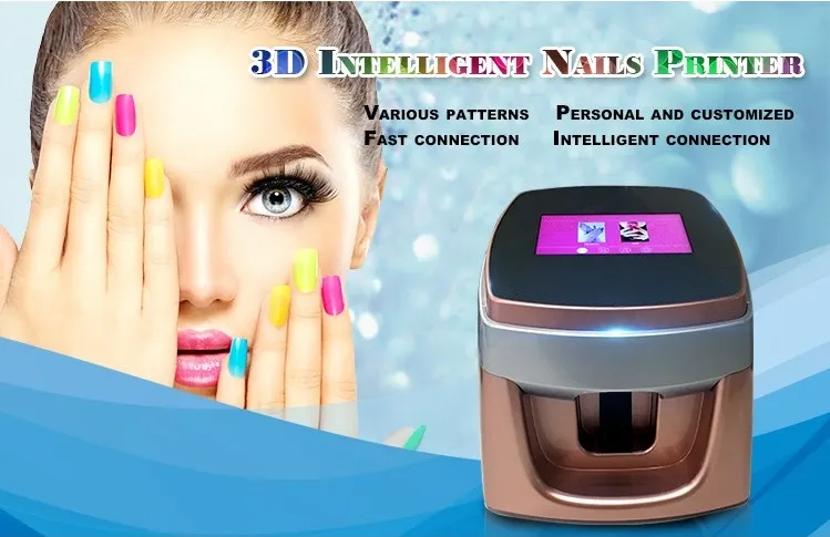 Portable Auto Nail Art Printer Machine / Nail Polish Printer