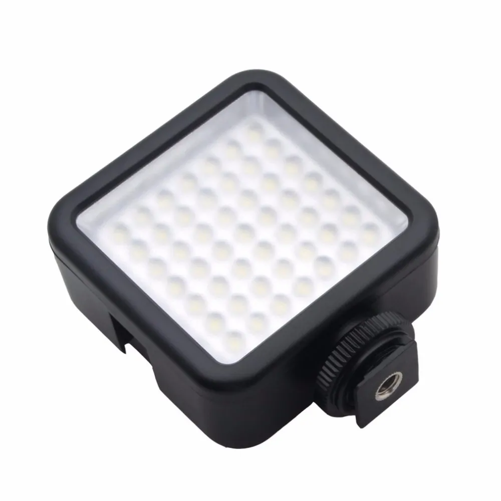 Freeshipping Long Life 5.5W 800LM 6000K MINI PORTABLE 49 LED VIDEO LIGHT LAMP Fotografisk fotobelysning för kamerafotografering