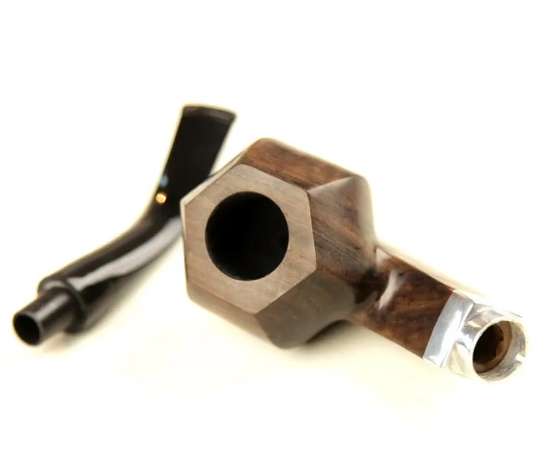 Черное дерево палисандр изгиб тип трубы курение человек 9 мм фильтр патрон трубы