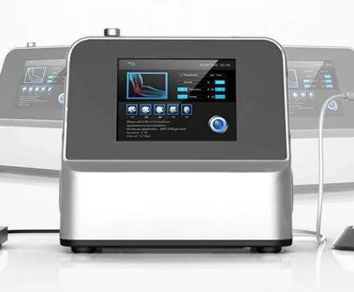 Neues Modell, neues Design, extrakorporale Stoßwellentherapiemaschine, Stoßwellenausrüstung, Schmerzlinderungstherapie für die ED-Behandlung