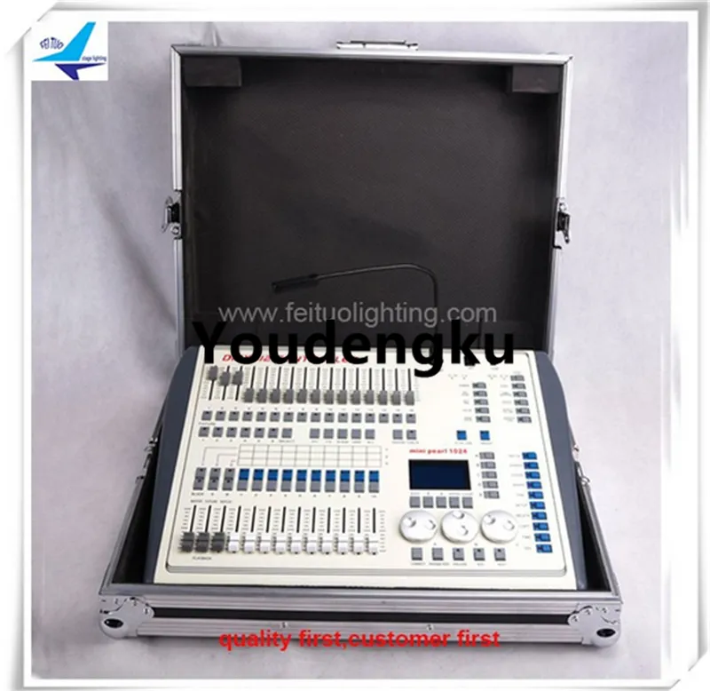 Mini Pearl 1024 DXM Denetleyici Sahne Aydınlatma Sahne Ekipmanları Mini Inci 1024 Flightcase ile Kontrolör