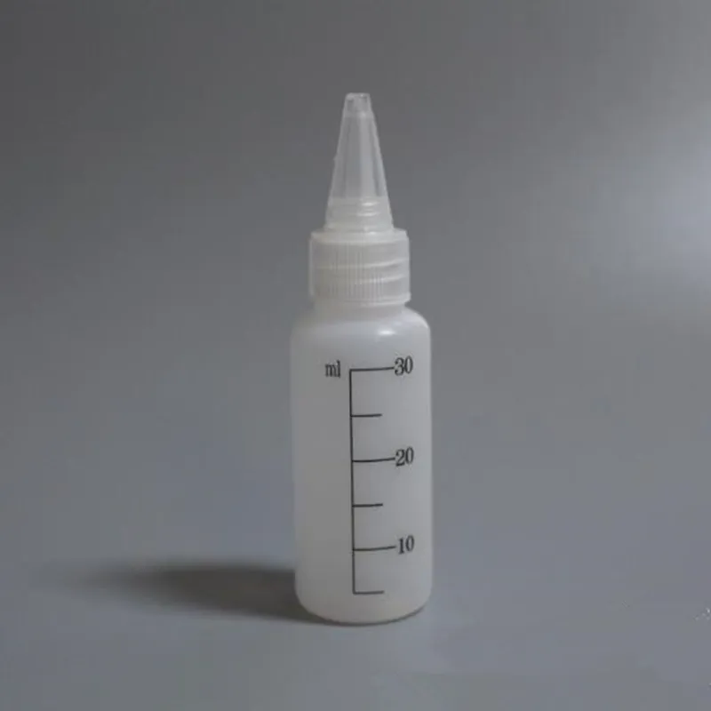 Bouteille d'huile 30ML bouteille vide bouteille licorne avec bouchon blanc, récipient vide avec sérigraphie à l'échelle F20172914