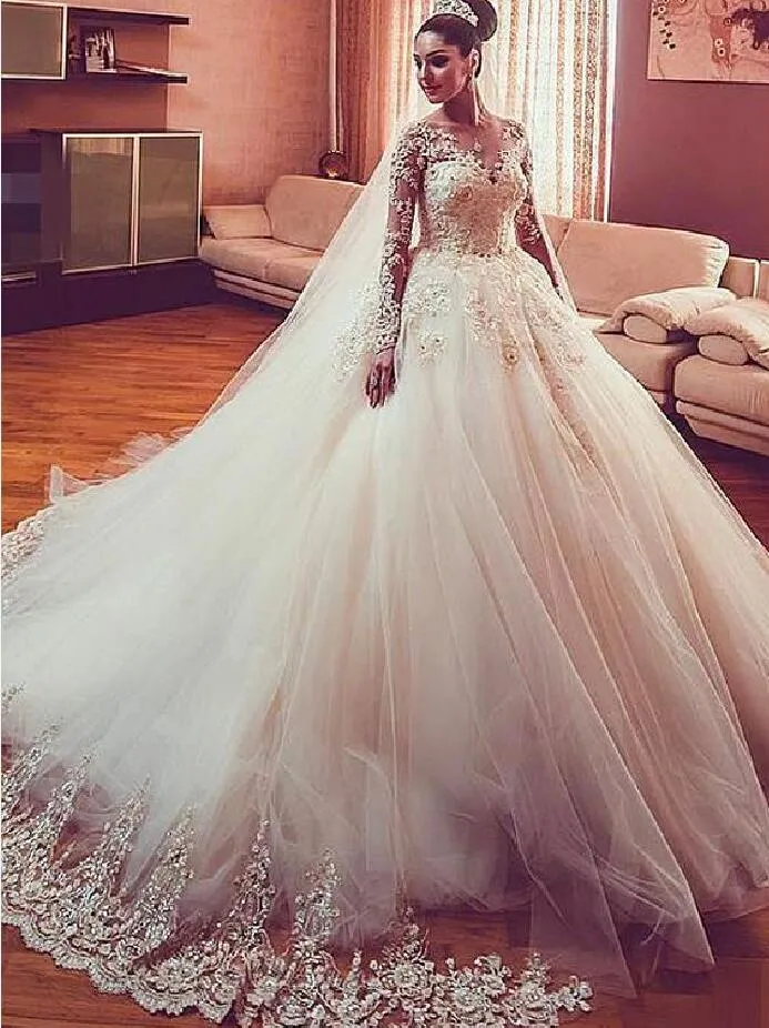 Wedding Dresses 2019 Latest A line Great Gatsby Sparkly Garden