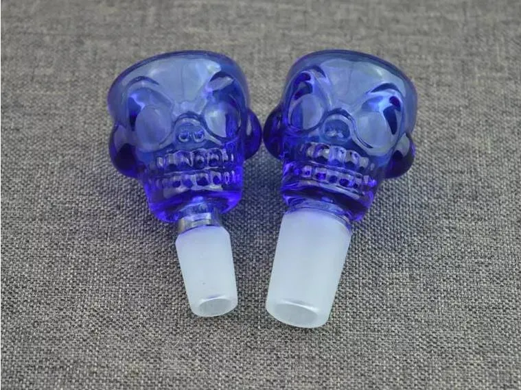 Hopah Color Pasner Bone Head Partihandel Glass Bongs Oil Burner Glass Vattenrör Riggar röker gratis