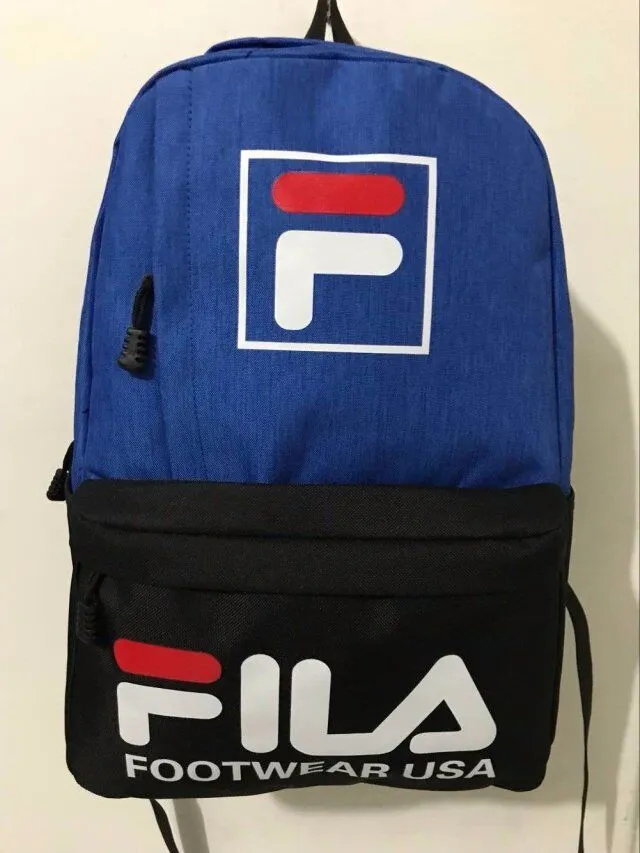 pot sing leak marca de alta calidad FILA mochila bolso de la escuela de moda bolsos de lona ocasionales pot sing leak marca de alta calidad FILA mochila bolso de la escuela de moda bolsos de lona ocasionales