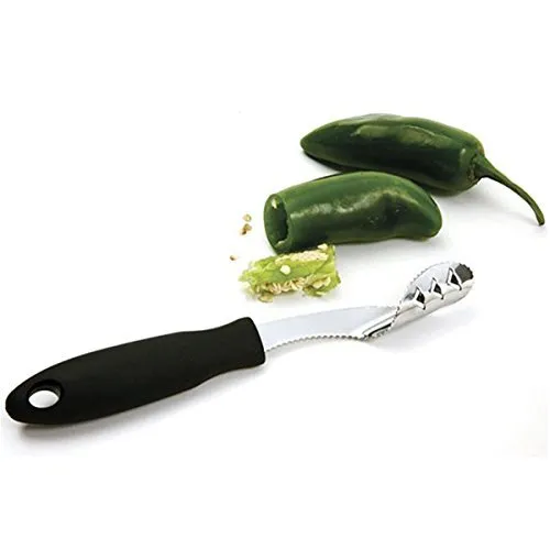 Kitchen Tool Chili Corer Stainless Steel Bell Peppers Peeled Core with Serrated Edges Coring